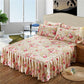 Bedroom Twill Bed Skirt Bedspread Double Non-slip Mattress Protection Cover Skin-friendly Bed Cover and Dust Cover