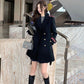Women Trench Coat  Winter Lapel Long Sleeve Coats Office Ladies Solid Loose Woolen Coat Outwear