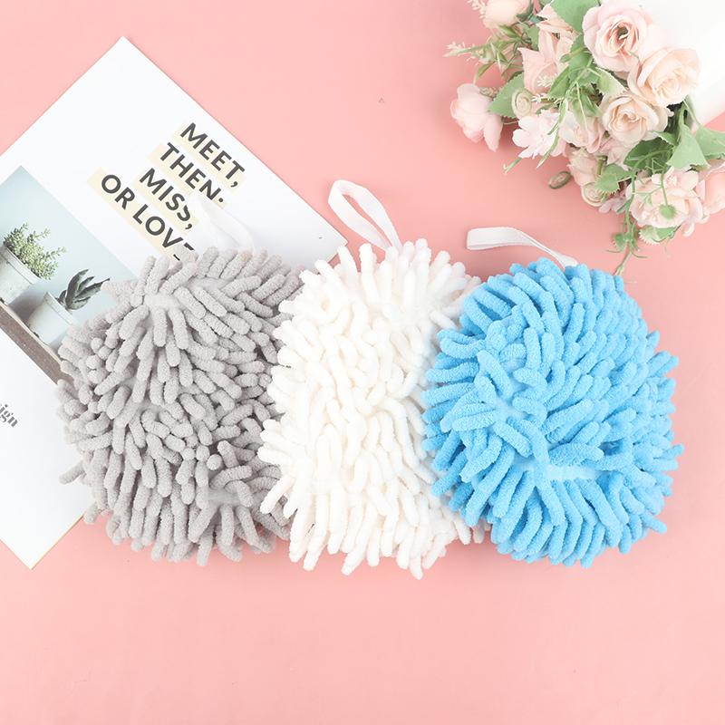 Plush Chenille Hand Towel Kitchen Towels Bathroom Soft Quick-Drying Towel