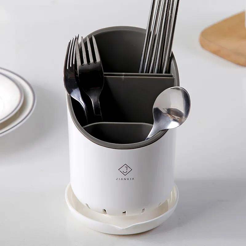 Tableware Storage Rack Kitchen Multi-function Household Cutlery Storage Frame Cutlery Dust
