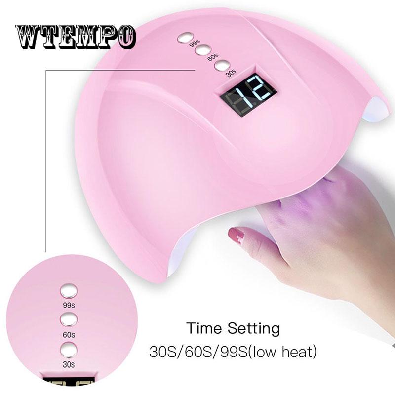 36Wnail phototherapy machine induction nail polish glue baking lamp nail machine led dryer nail lamp