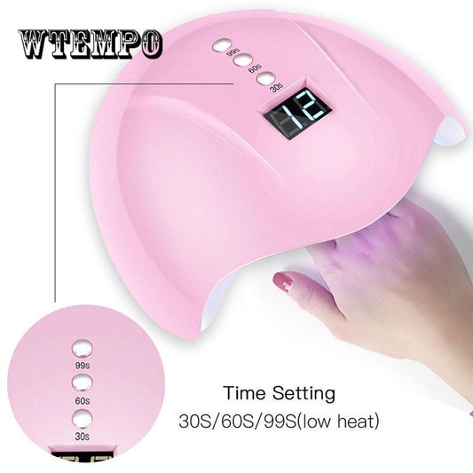 36Wnail phototherapy machine induction nail polish glue baking lamp nail machine led dryer nail lamp