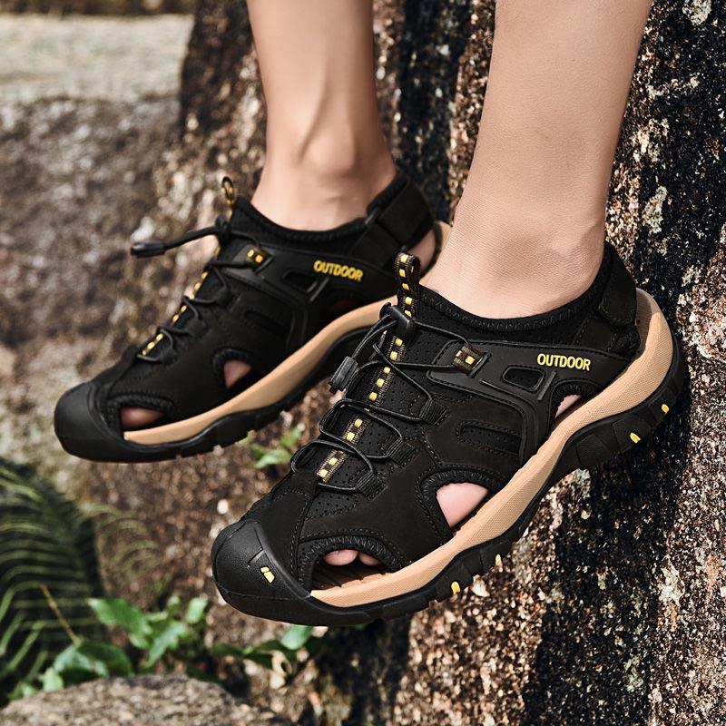 Plus Size 38-46 Men Outdoor Water Sneaker Non Slip Hiking Climbing Aqua Shoes Beach Barefoot Upstream Shoes Breathable Seaside Shoes