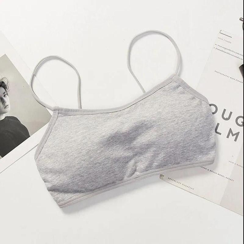 Korean Version Pure Cotton Anti Sagging Upper Tommy Back Suspender Wrap Bra Solid Color Suspender All Inclusive Underwear Bra