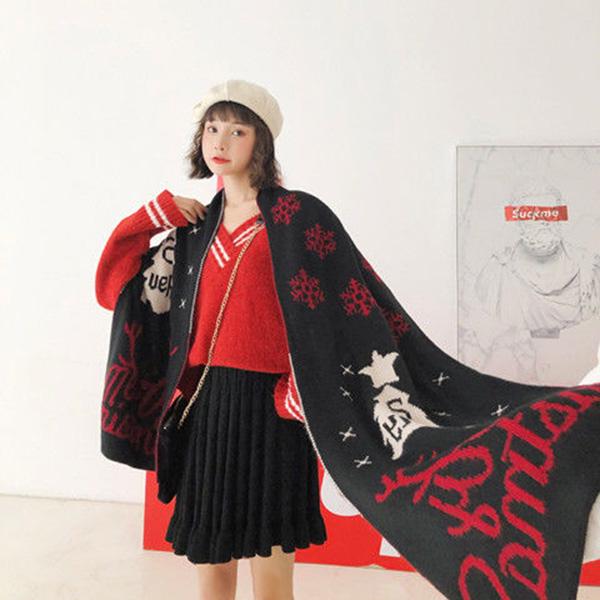 Woman Trend Wild shawl scarf Long section scarf birthday present Winter warm scarf Christmas gift