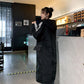 Over The Knee All-match Cotton-padded Jacket Women's Mid-length Korean Style Loose Winter Thick Coat Padded Jacket