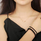 European and American Geometric Resin Disc Clavicle Chain Necklace