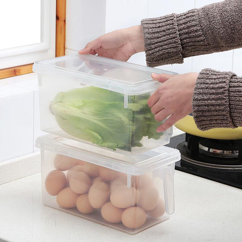 Refrigerator Storage Fresh-keeping Box Plastic Microwave Lunch  Sealed Box Portable Separated Bento Box
