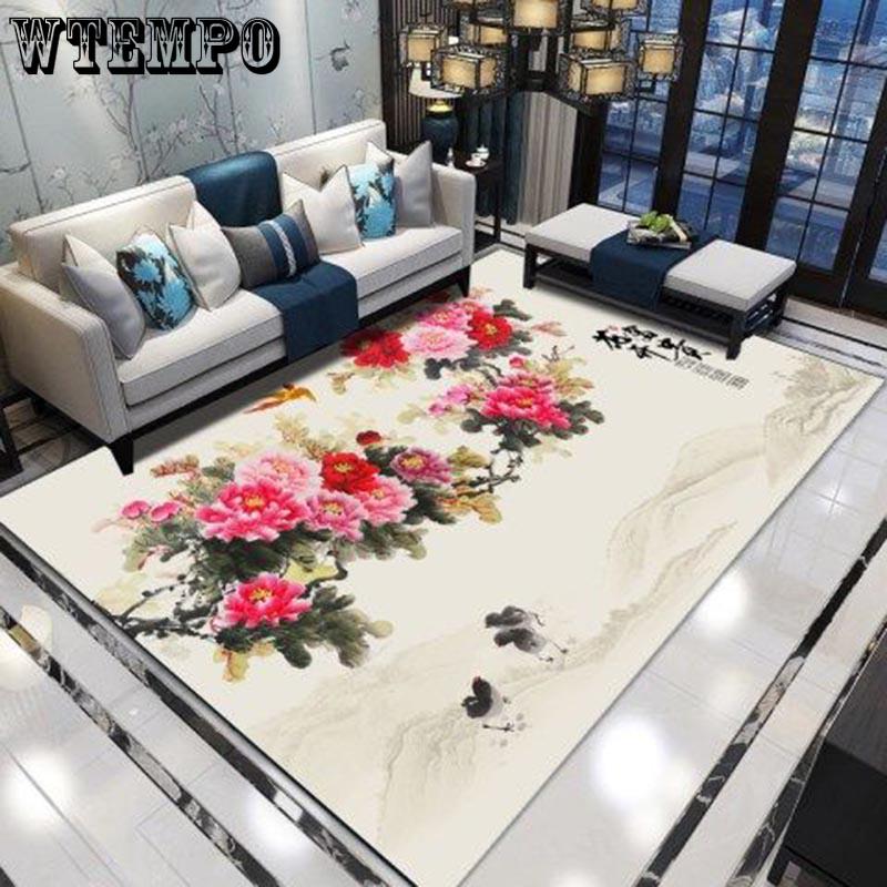 3D Carpets for Living Room Chinese Style Floor Rugs for Bedroom Study Mat Soft Carpet Kids Room Home