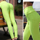 Solid Color Yoga Pants Women's High Waist Hip Raise Outer Wear Slim Pants Gym Running Show Thin Quick Dry
