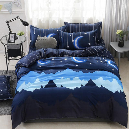 Bed Pillowcase Is Sleeved In Bedding Set Household Textile High Quality Four-piece Set