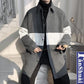 Sweater Cardigan Coat Men's Loose Stitching Color Thickened Knitted Cardigan Coat Warm and Comfortable Breathable Men's Sweater