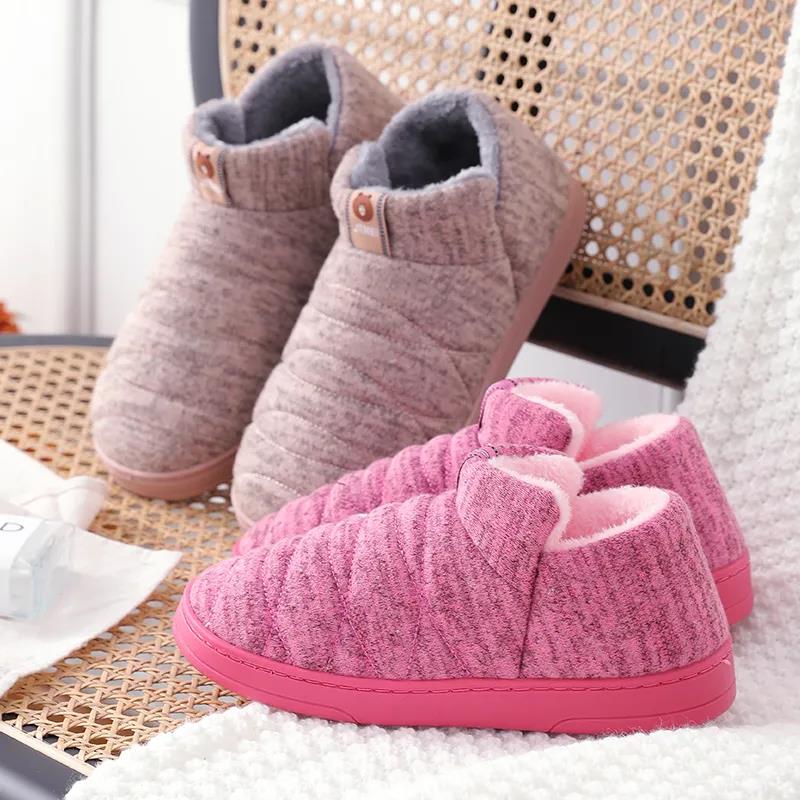 Winter Women's Slippers Home Women's Slippers Non-slip Soles Plush Slippers Indoor Cute Plush Slippers Soft Shoes