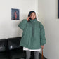 Winter Padded Jacket Padded Oversize Jacket Women Tooling Padded Jacket Women Korean Loose BF Style