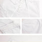 White Openwork Fork Jeans High Waist Thin European and American Style Splicing Bell Pants