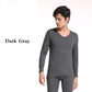 Men Winter Autumn Clothes V-neck Tops Pants Male Tight Suit Windproof Comfortable Soft Lining Long Sleeve High Elasticity Thermal Underwear