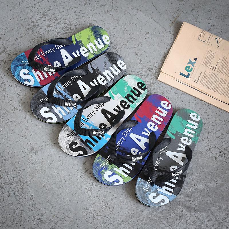 Slippers Summer Flip Flops Men Cozy Antiskid Flat Shoes Long Section Thick Crust Beach Slippers Men