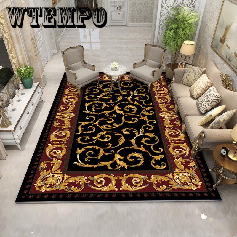 Palace wind  Geometric Printed Carpets For Living Room  Anti-slip Carpet Kids Bedroom