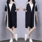 Sweater Skirt T-shirt Skirt Spring Summer Plus Size Women's Zipper Loose Thin Sports Casual A-line Dress