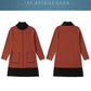 Autumn Winter High Quality Contrast Color Sweater Dress Women Knit Dress Long Loose Pullover Sweater Dress with Pockets for Inner or Outer Wear