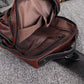 Chest Bag Men's Brown Multi-layer Zipper Large Capacity Messenger Bag Outdoor Sports Shoulder Bag