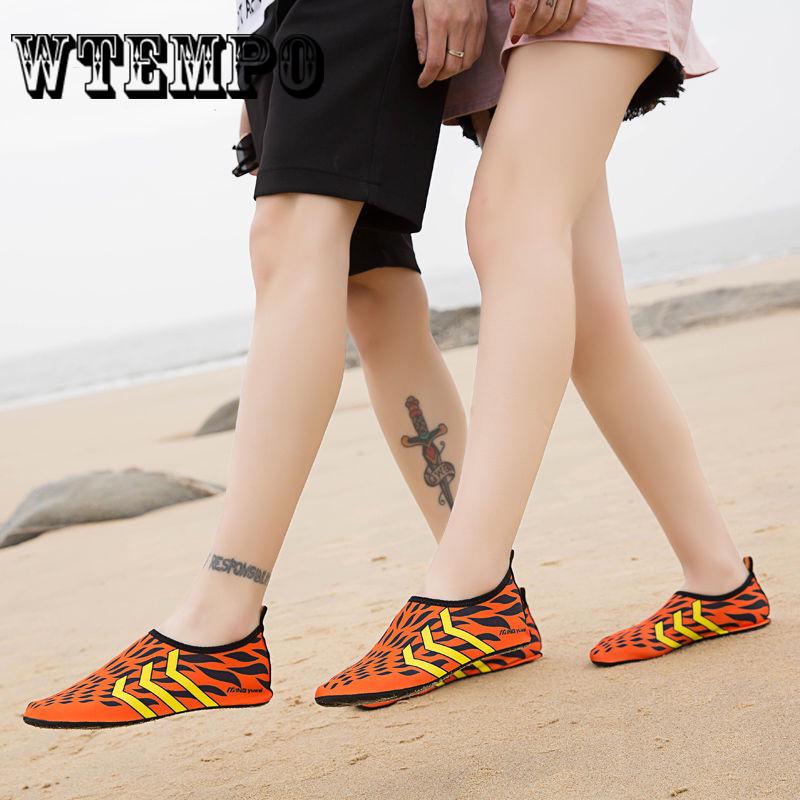 Men Women Water Shoes Summer Aqua Slippers Beach Slip on Waterpark Sandals Slides