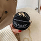 Round Ball Bag Metal Chain Messenger Bag Cute Small Bag Wild Mini Bag Girl Women Outing Trip Basketball Crossbody Bags