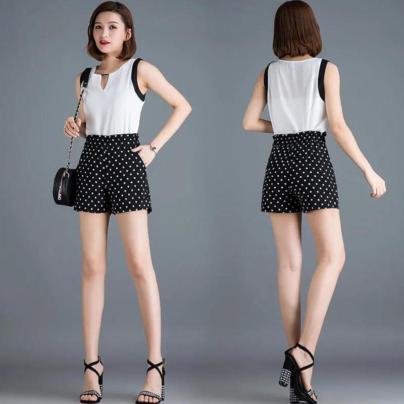 Shorts Ladies Summer High Waist Slimming All-match Loose Pants Large Size Wide Leg Casual Pants