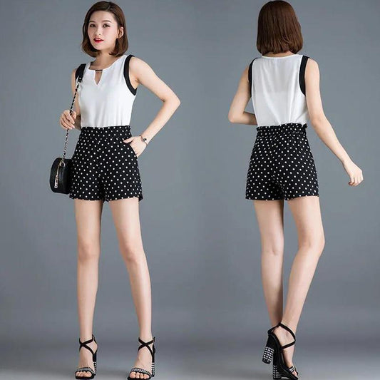 Shorts Ladies Summer High Waist Slimming All-match Loose Pants Large Size Wide Leg Casual Pants