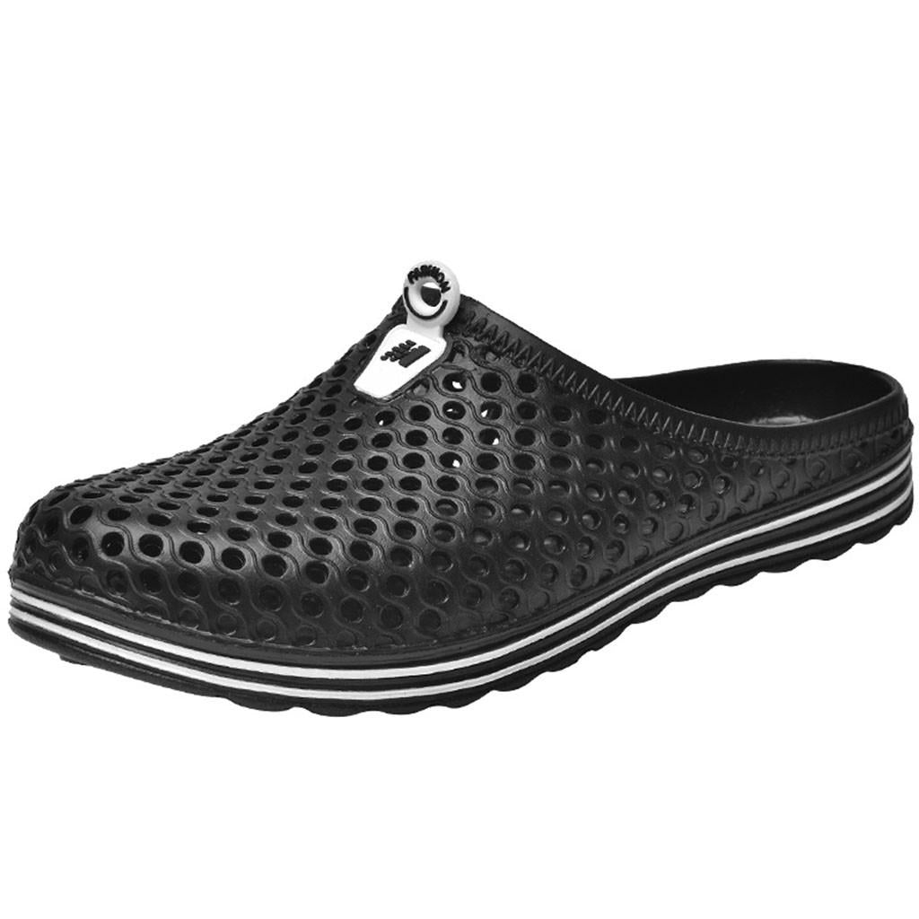 Mens Womens Flats Shoes Beach Sandals Hollow Out Casual Breathable Slippers