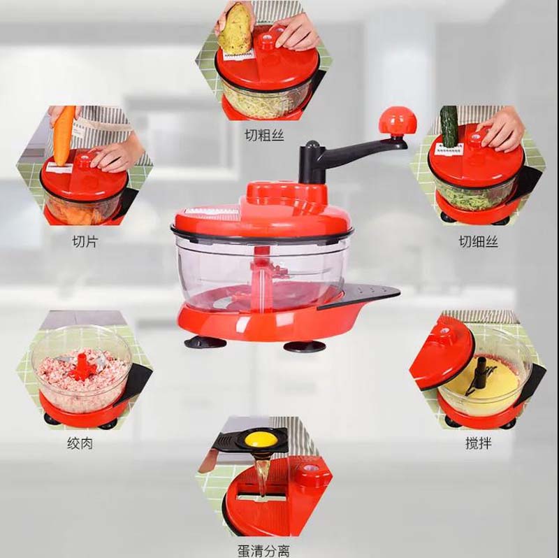 Household Manual Vegetable Grinder, Meat Grinder, Mixer, Multi-function Vegetable Cutter, Kitchen Supplies