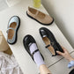 Mary Jane Single Shoes Female Spring Students All-match Flat Retro British Style Small Leather Shoes