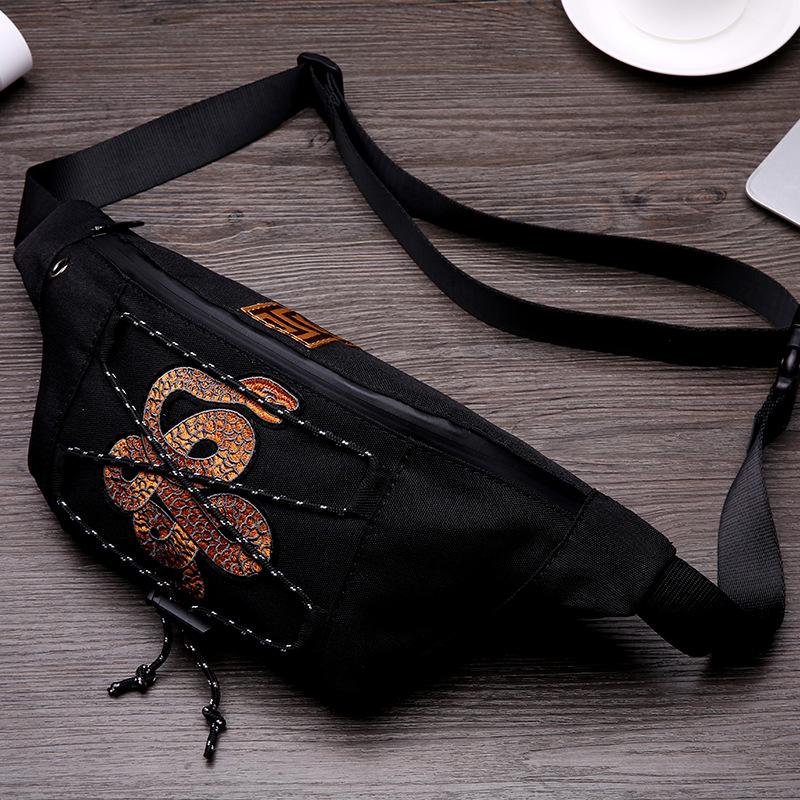 Wasit Bag Men Portable Large Capacity Chest Bag Shoulder Bag Outdoor Sports Shoulder Bag