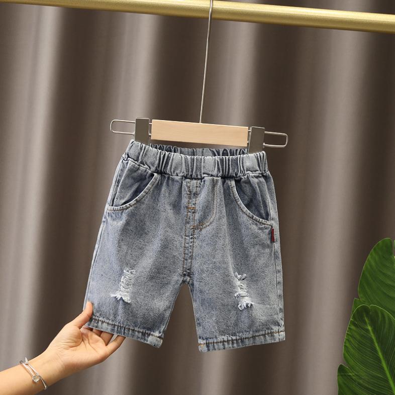 Summer Children's Clothes Summer 1-5 Years Old Children's Boy and Girl Solid Color Printing Short-sleeved Suit