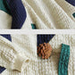Loose Plus Size Jacket Women Stitching Contrast Color Plus Size Casual Long-sleeved Top Coat