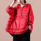 Korean Irregular Hooded Parkas Pullover Cotton Coat Winter 2022 Loose Comfortable