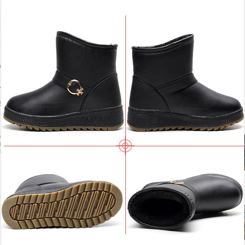 Plus Velvet Padded Women's Shoes Short Snow Boots Non-slip Warm Winter Boots Women's Cotton-padded Shoes with Cashmere