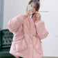 Thick White Duck Down Jacket Ladies Short Stand-up Collar Niche Korean Style
