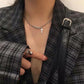 Cross Pendant Sweater Chain Retro Necklace Clavicle Chain Korean Personality Pendant Necklace Choker Necklaces for Girls