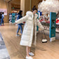 White Duck Down Down Jacket for Women In The Korean Version of The Long Fox Hair Collar Loose Over The Knee Coat Thick