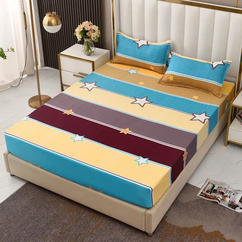 Four Seasons Universal One-piece Mattress Cover Non-slip Fixed Bed Cover Simmons Mattress Dust-proof Protective Cover Fully Surrounded