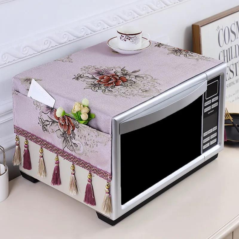 Microwave Cover Cover Cloth Oven Cover European Cloth Dust Curtain Kitchen Household Storage Cover Towel