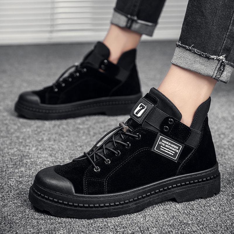 Autumn Men's Shoes Men's Martin Boots High Top Fashion Retro Work Men's Boots Military Boots