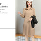 Send Belt Spring and Autumn New Women's Long-sleeved Dress Temperament Waist Waist Vest Shirt Two-piece A-line Base Dress