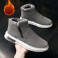 Winter Casual Men's Shoes Plus Velvet Thick Warm Snow Boots Waterproof Non-slip High-top Warm Boots