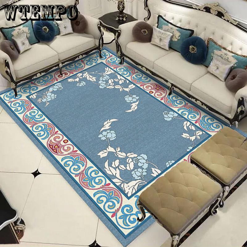 Modern Soft Persian Carpet for Living Room Non-slip European Style Carpet for Bedroom Rugs Parlor
