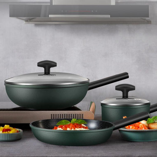 BBQ Frying Pan Durable Non Stick Omelette Pancake Pan Suitable for Kitchen Dishes Omelet Induction Cooker Pan Handle