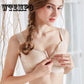 Front Buckle Bra Without Rim Underwear Thin Section Full Cup Large Size Gathered To Receive