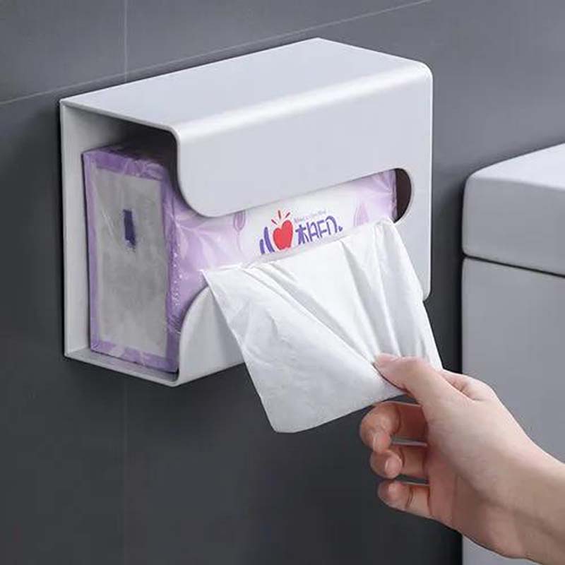 Bathroom Paper Towel Box Living Room Wall-mounted Paper Cartridge Toilet Paper Box