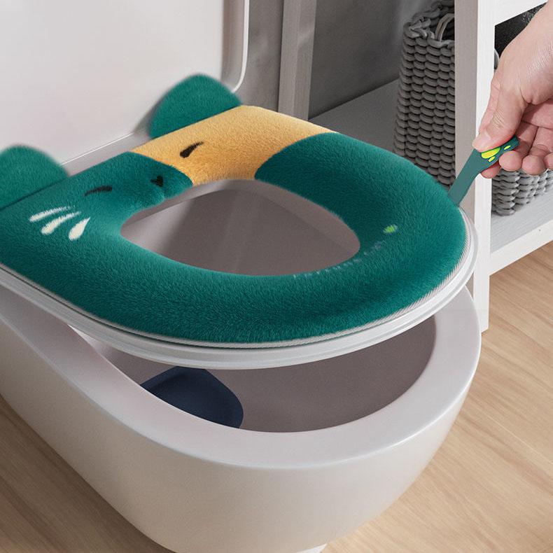 Four Seasons Universal Toilet Seat Cushion Household Bathroom Toilet Cover Cute Cat Waterproof Thickening Toilet Seat Covers